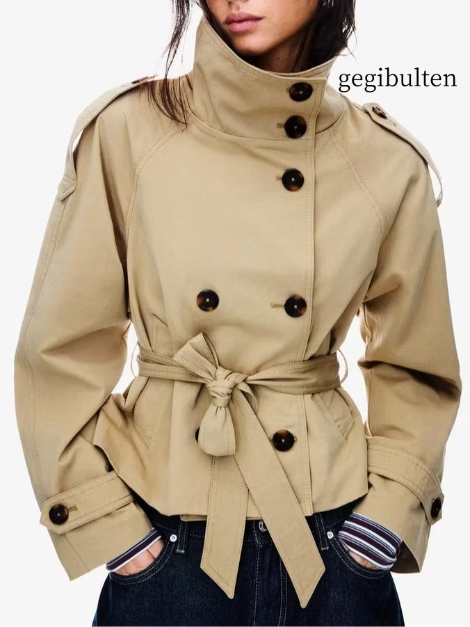 Early Fall Short Trench Jacket