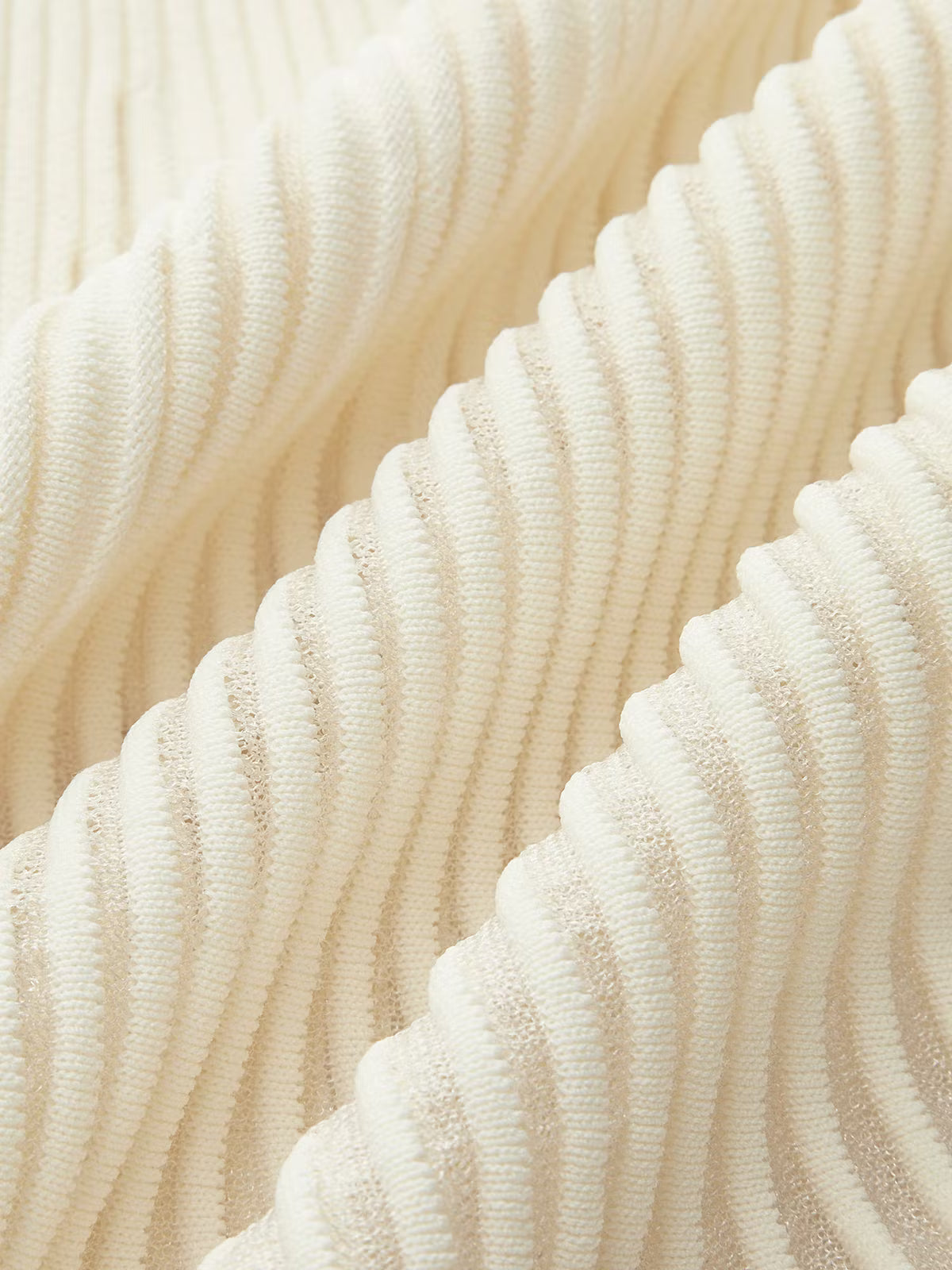 Ribbed Knit Ruffle Top