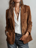 Vintage Brown Suede Jacket