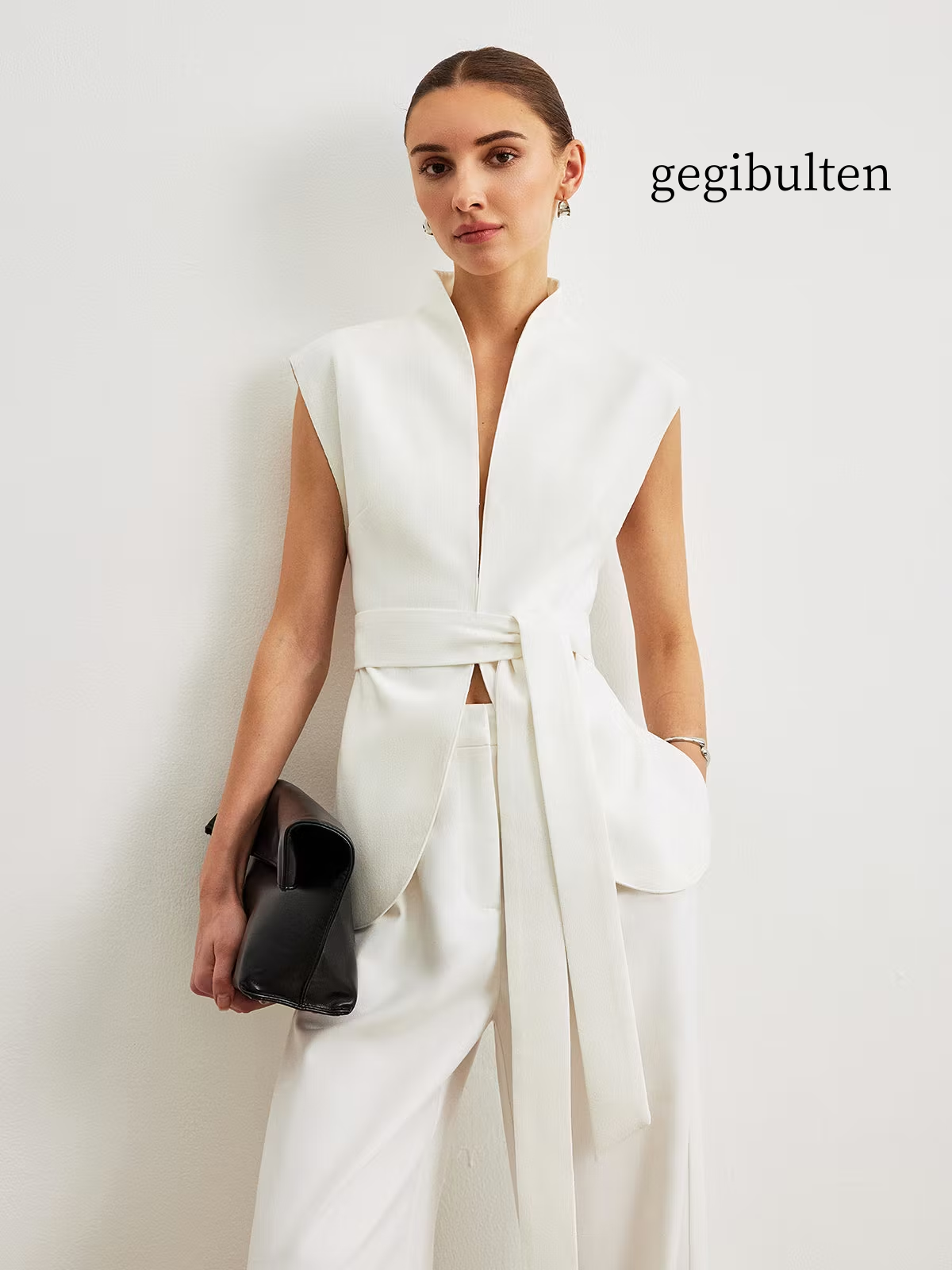 Belted Peplum Top